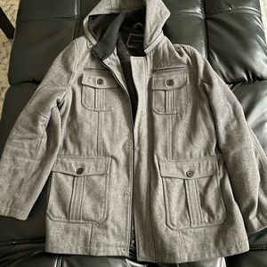 STRUCTURE coat with removable hood. (XXl)